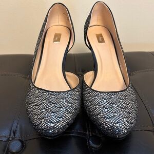 Black and silver shoes